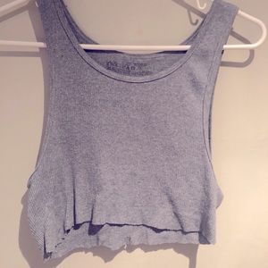 Grey cami crop